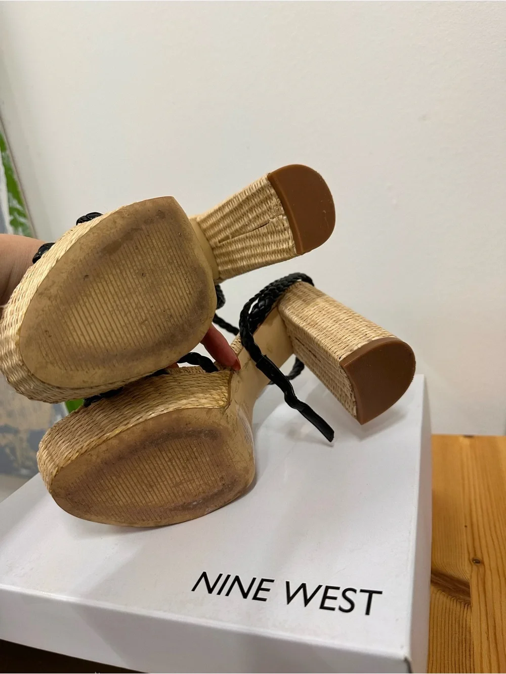 Nine West strappy braided